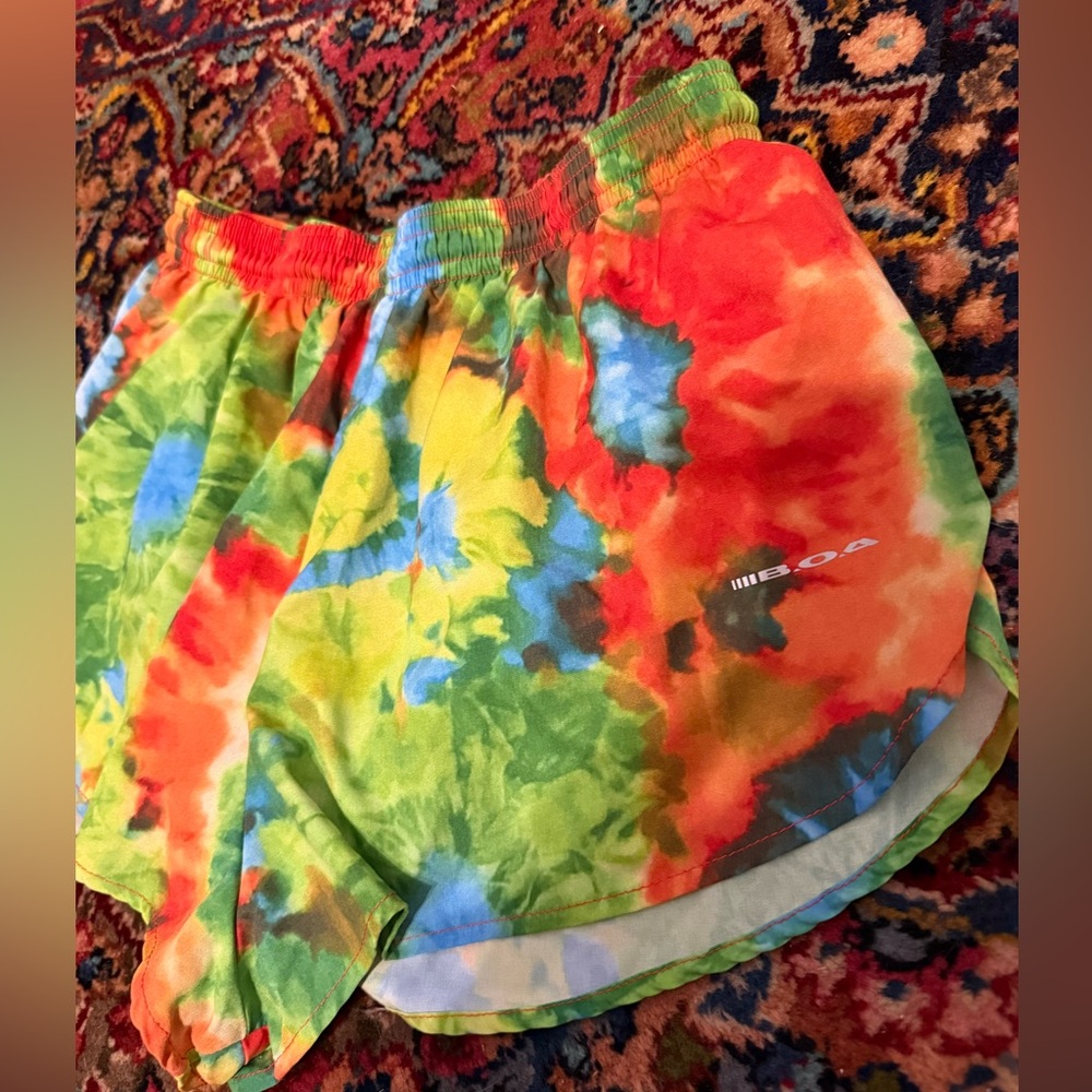 Boa Women’s Running Shorts Tie Dye - Picture 2 of 4